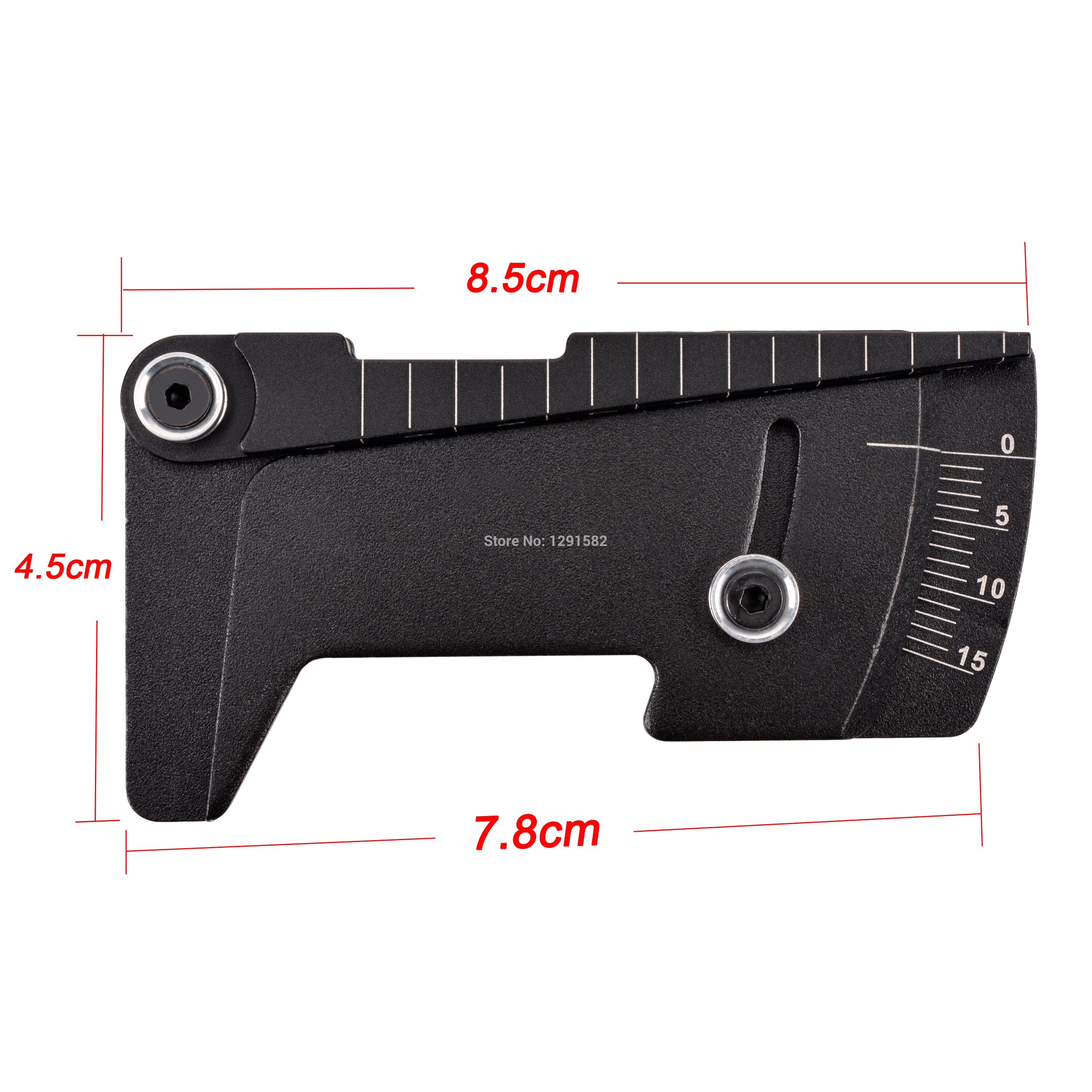 Adjustable Ruler Adjusting RC Car Height & Wheel Rim Camber 15 degrees Hobby Tools CNC For RC Car 1/8 1/10 Tamiya HSP HPI