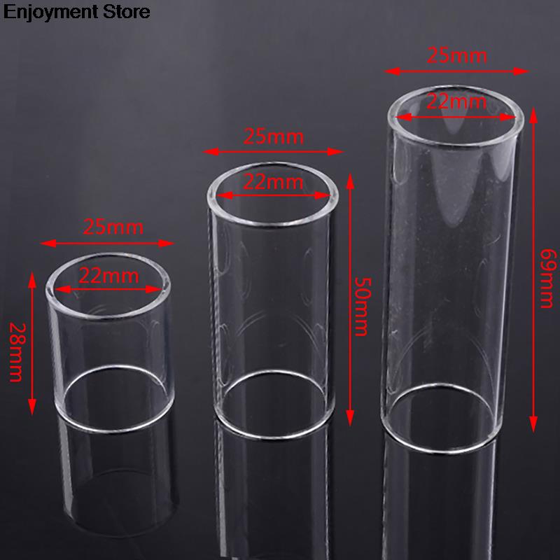 28/69mm guitar slide dedo slider guitarra elétrica corrediça tubo de vidro dedo proteger junta acessórios