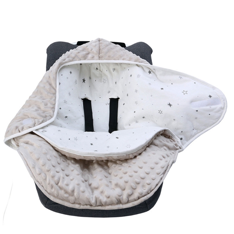 Fascia porta bebè multifunzione per seggiolini auto passeggini. Usa coperta traspirante. Disegni adorabili. Coperta per: WHITE