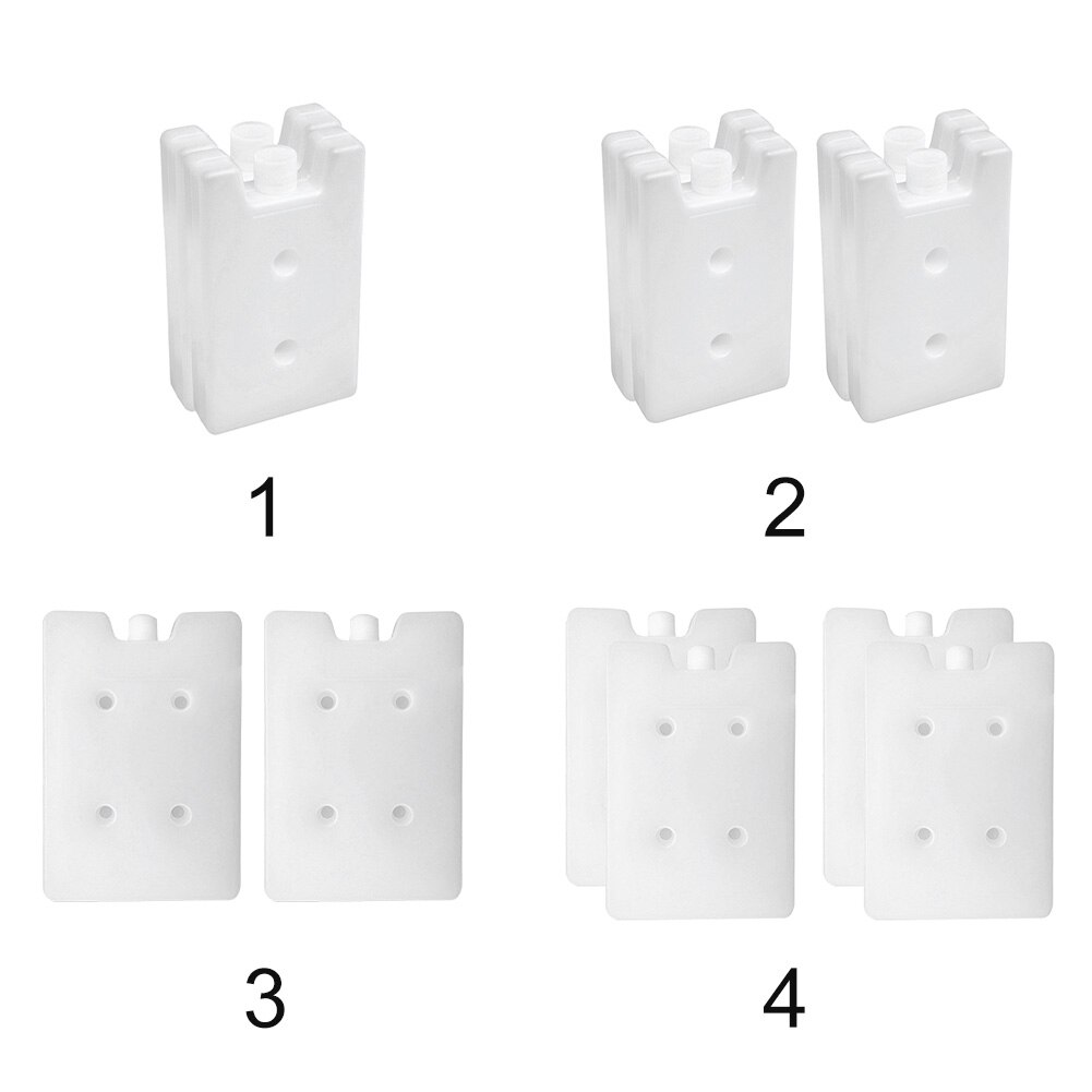 2 pçs frutas freezer saco de almoço de armazenamento de alimentos piquenique acampamento prático viagem portátil ficar fresco reutilizável caixa de gelo blocos