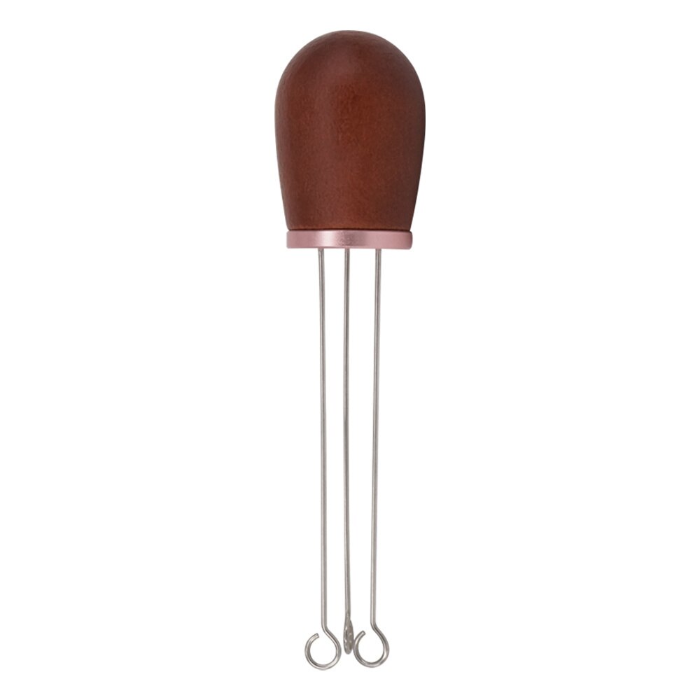 Needle Pin Coffee Tamper Distributor Espresso Stirrer Stirring Tool Stainless Steel Solid Wood Handle Coffee Leveler Accessories: C