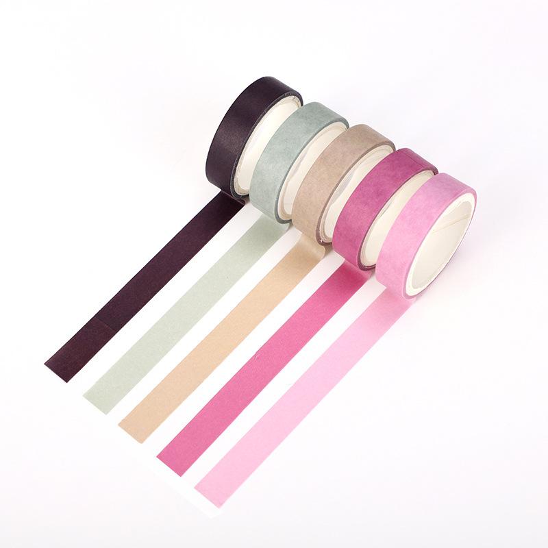 5 rollen/set kleurrijke print washi tape japans papier diy planner afplaktape plakband sticker decoratieve briefpapier tape: 10