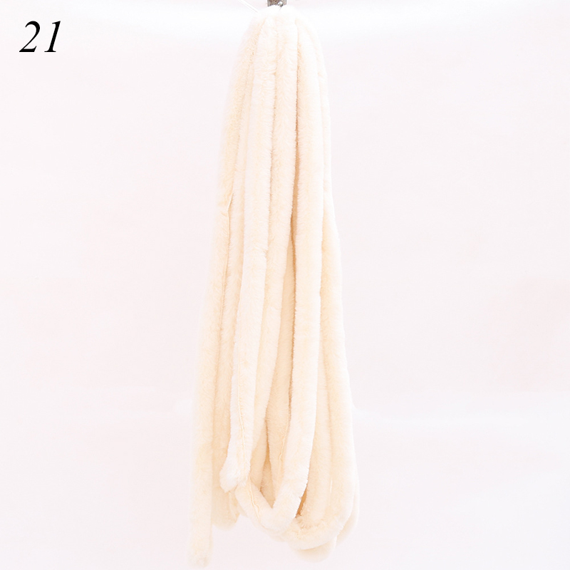 1M Kunstmatige Wasbeer Vossenbont Tapes Faux Konijnenbont Pluizige Kostuum Accessoires Luxe Warm Diy Naaien Tapes Voor Kledingstuk schoen Zak: 21 style B