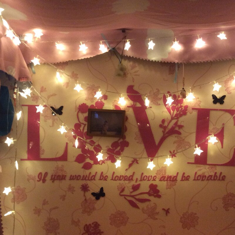 Fairy Lights 3AA Battery Powered Star Shaped Theme LED String 2M 5M 10M Christmas Wedding Decoration Party Lighting