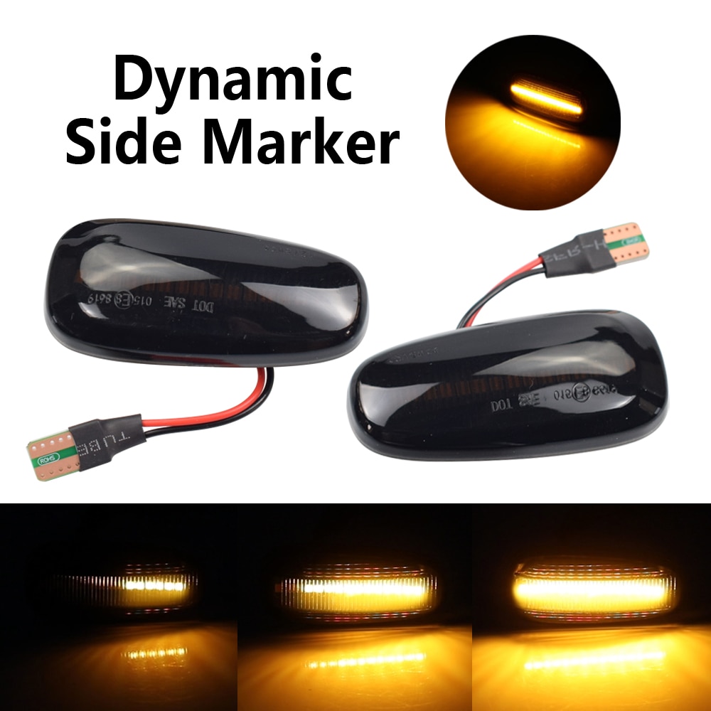 For opel zafira  a 1999-2005 astra  g 1998 led dynaaminen sivumerkki suuntavilkkujen peräkkäinen vilkku