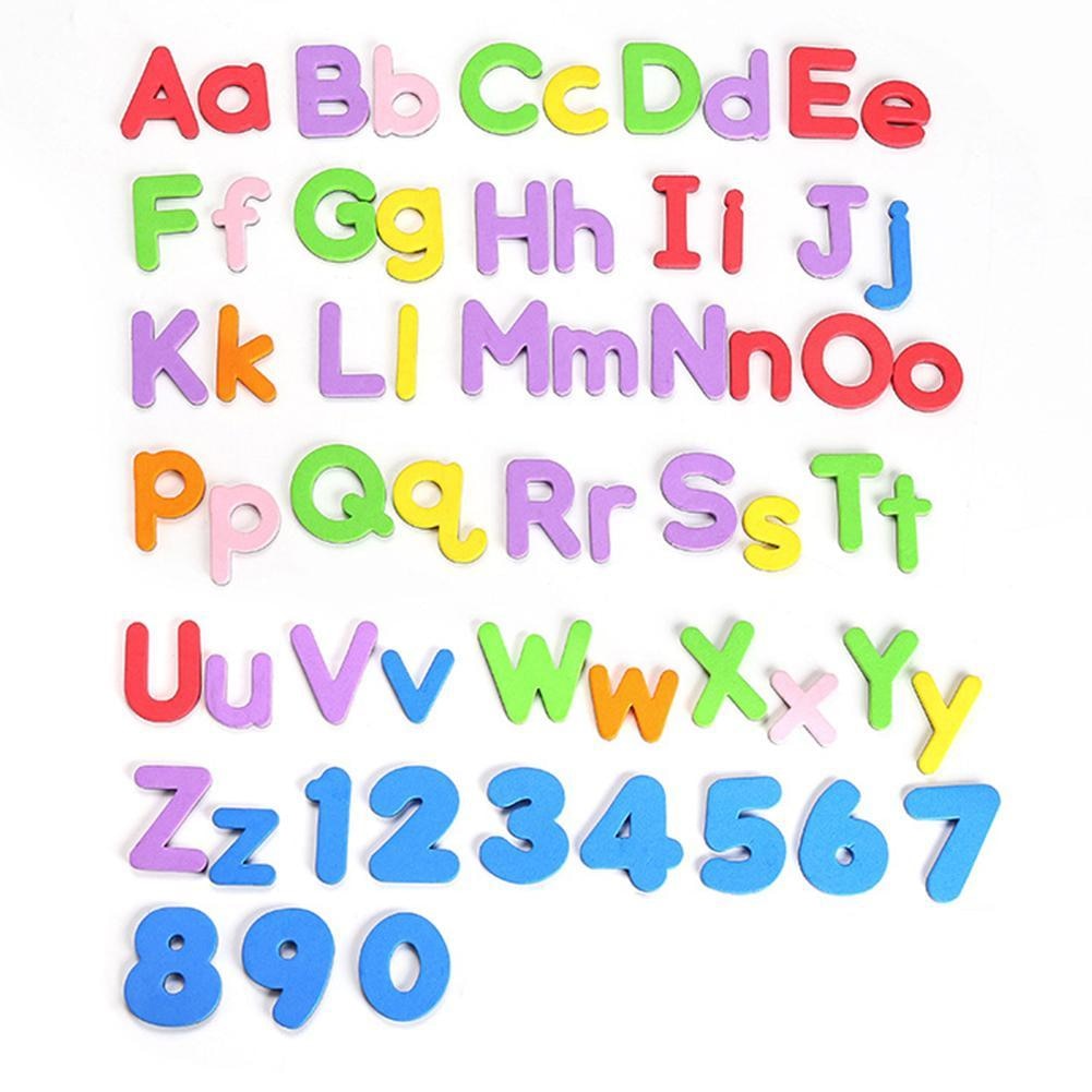 10/26 Pcs Magnetic Letters Uppercase Lowercase Foam Alphabet ABC Magnets for Fridge Refrigerator Educational Toys Set