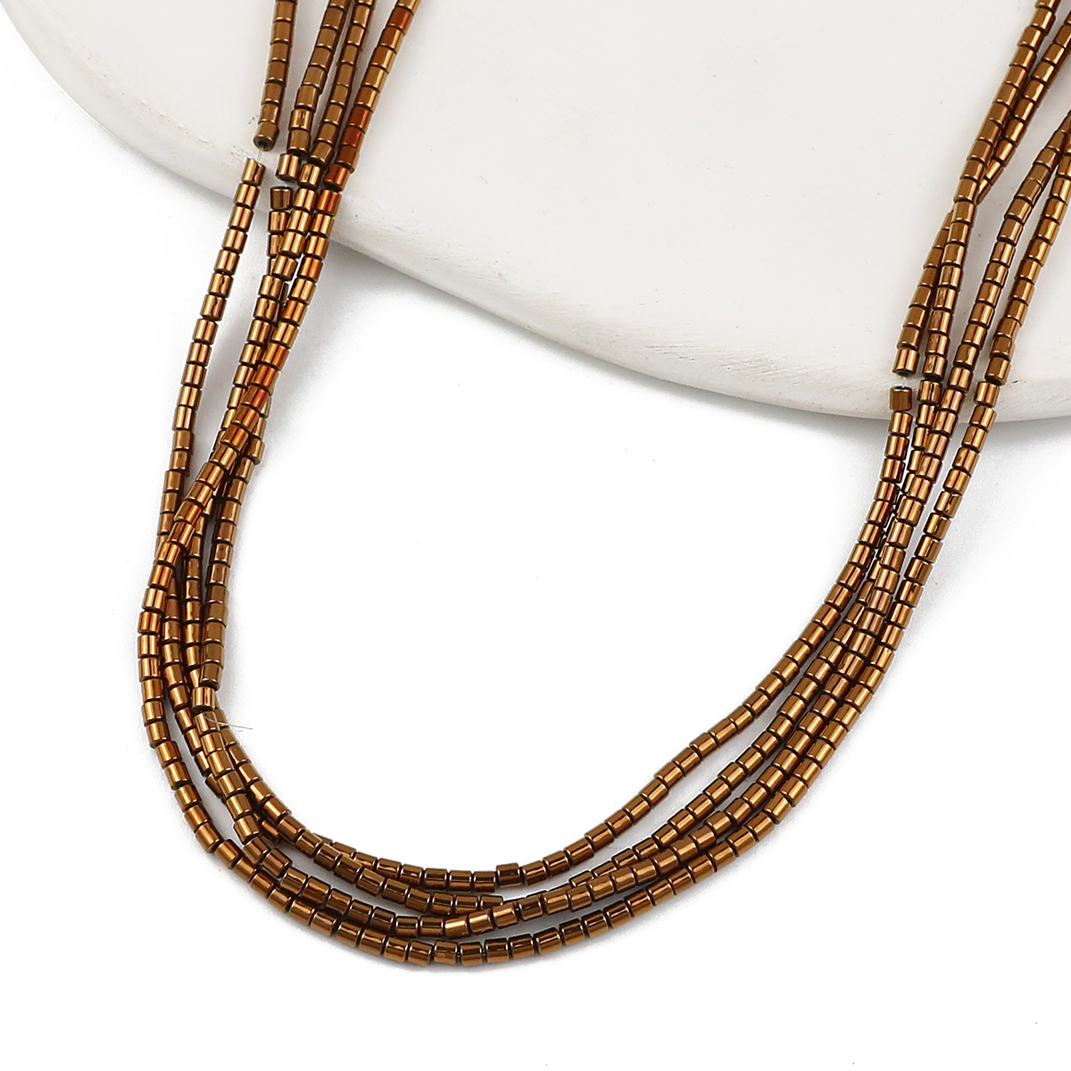 2Mm 180 Stuks Blauw, Groen, Cilindrische Vorm Hematiet Natuursteen Spacer Kleine Losse Kralen Voor Sieraden Maken Diy Armbanden: GRIJS