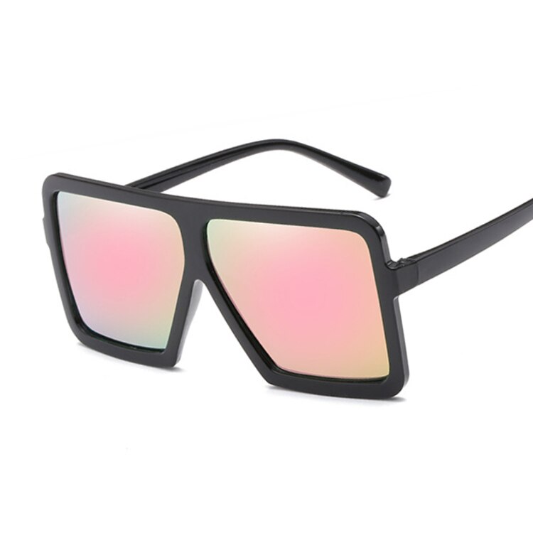 Vierkante zonnebril dames luxe man/vrouw zwarte zonnebril man vrouw klassiek vintage buiten oculos de sol: Zwartroze