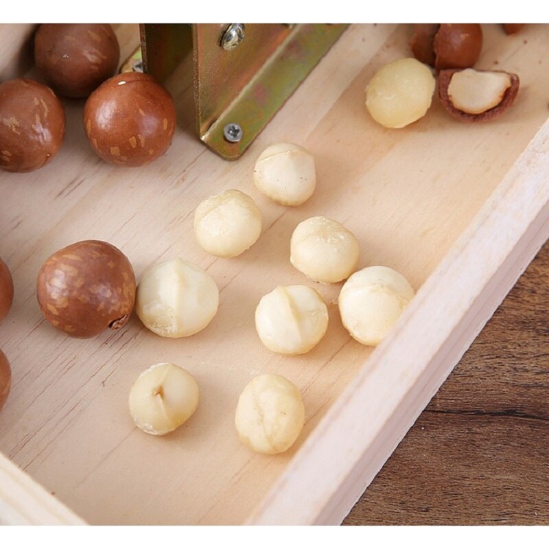 Manual Macadamia Nut Opener Nut Cracker Machine Walnut Nutcracker Nut Sheller Tool Macadamia Nut Opening Kitchen Accessories