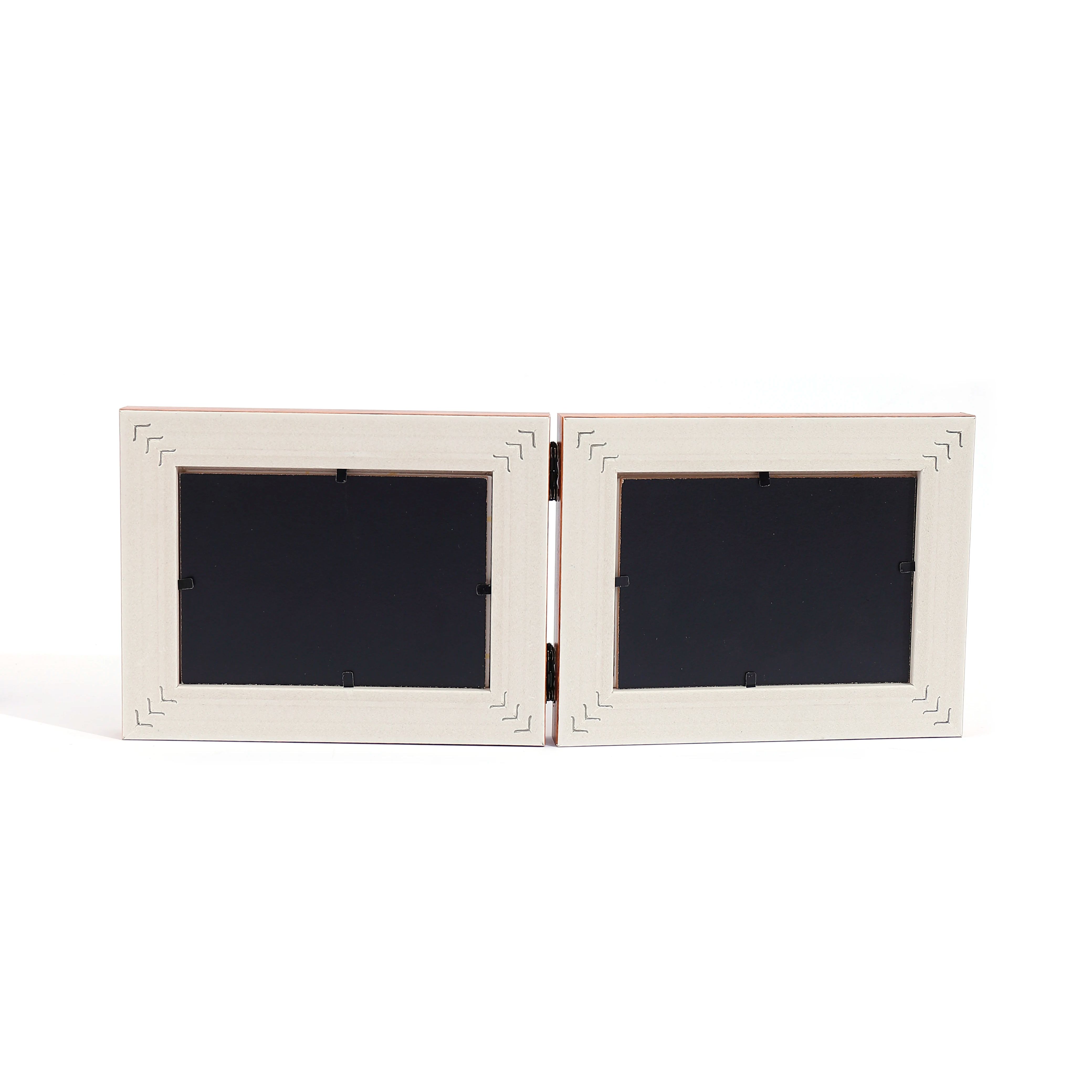 Cadre articulé pliant horizontal 1 pièce, affichage de bureau à domicile, pour l'art, affichage de photos, cadre en plastique, double cadre