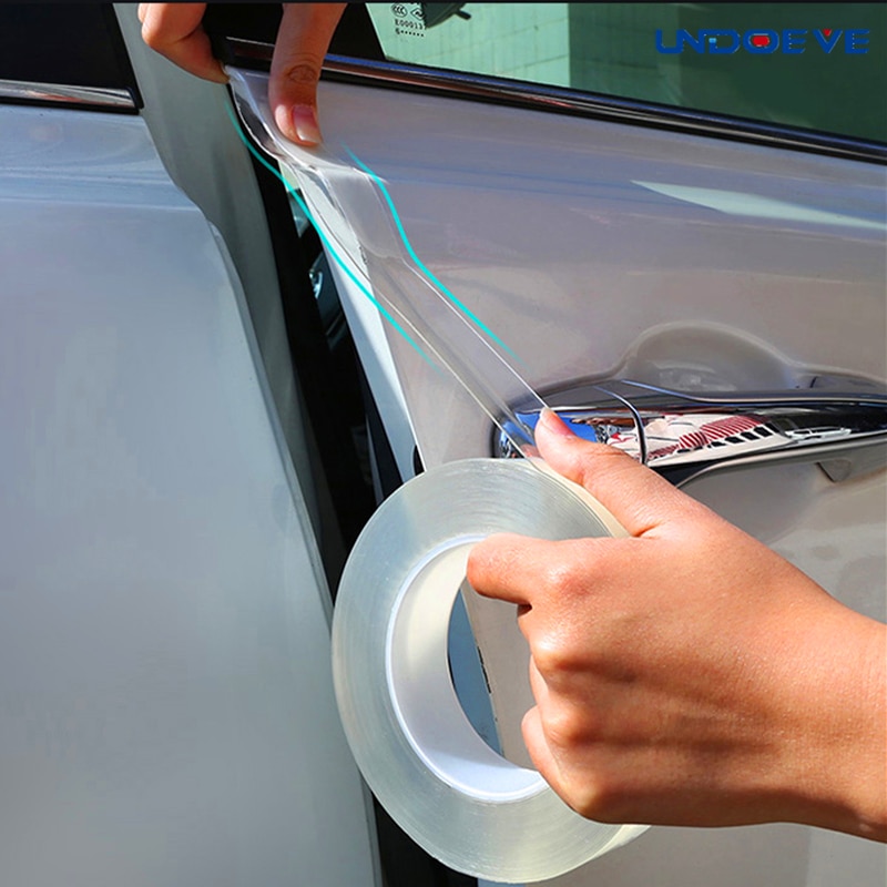 Bildørkant gennemsigtig nano tape beskyttelsesfilm kropsbeskytter beskyttelsesmærkat til bilmaling