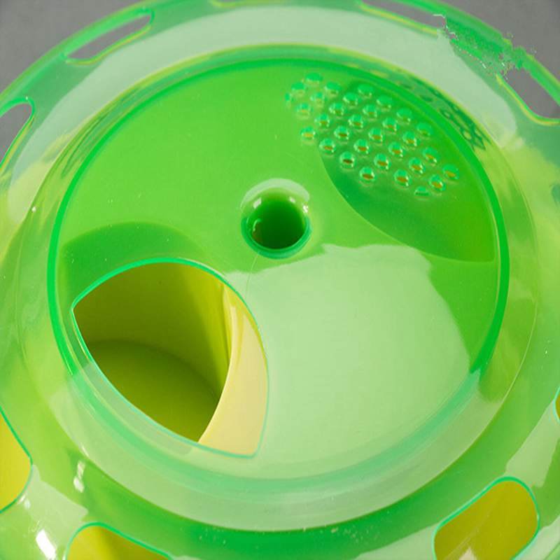 Funny Interactive Toys For Cat Turntable Food Bowl Training Goods For Cats Toys With Ring Bell Ball For Kitten Amusemen Plate