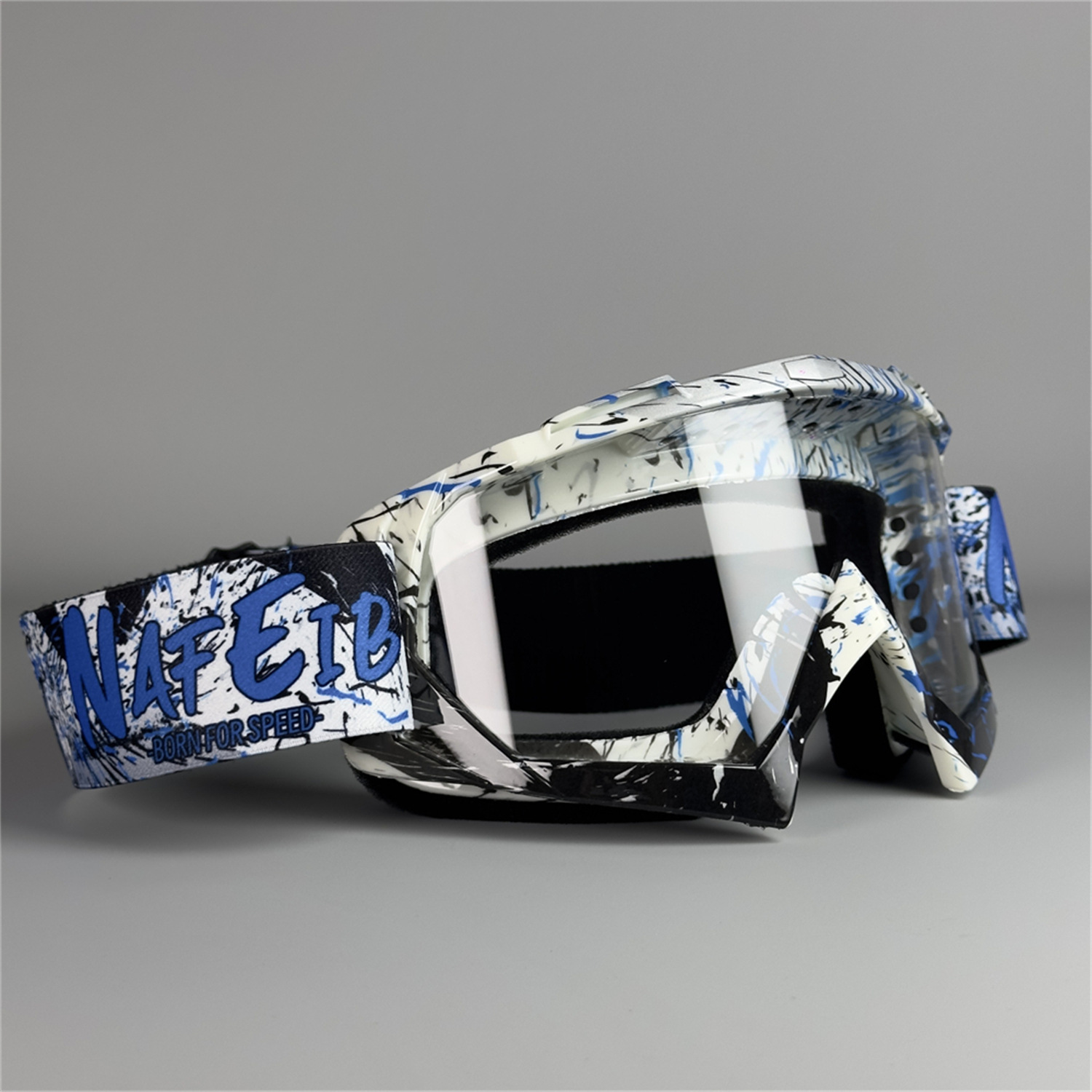 Gafas de Motocross para moto de cross, motocicleta, UTV, gafas de montar todoterreno, Anti UV, a prueba de polvo, antiniebla, carreras para hombres, mujeres, jóvenes y niños: Champán