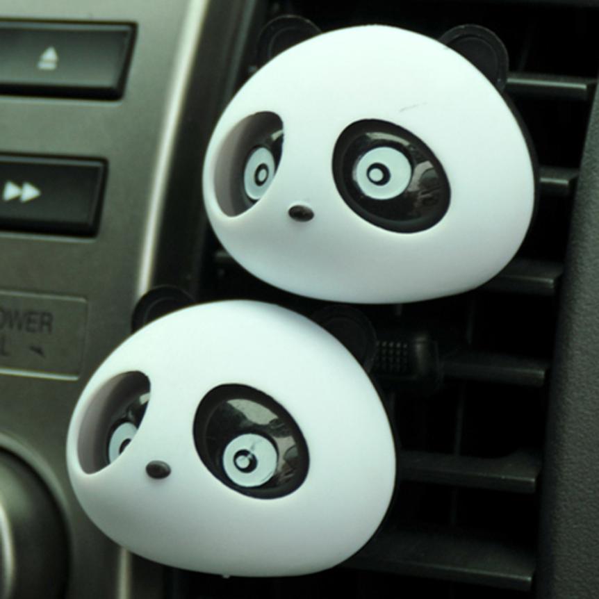 Auto-styling 2 x Panda Leuke Auto Parfum Luchtverfrisser Auto Accessoire Zwart Voor Auto 721 Levert