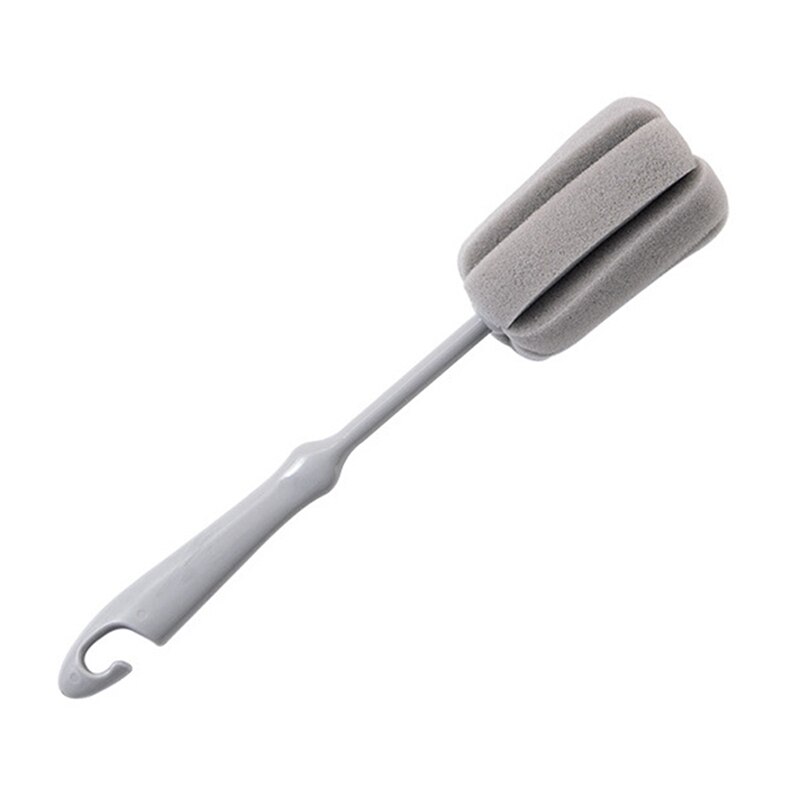 2Pc de esponja cepillo de botella de leche de vidrio de cocina limpieza y lavado limpio herramientas cepillo de limpieza de tazas de plástico mango corto y largo Han