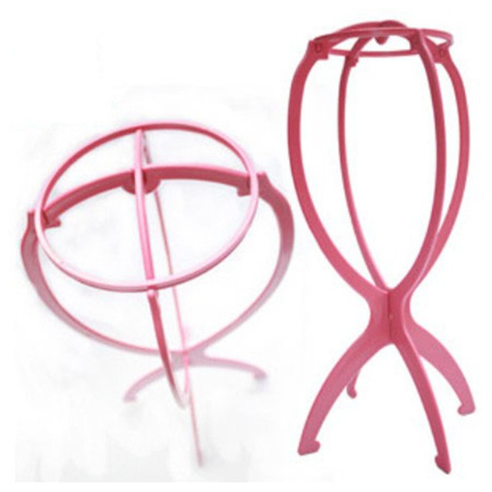 Plastic Wig Holder Wig Stand Portable Durable Rack Folding Wig Rack Presentation Tools Stable Wig Stand Dryer Hair Accessories