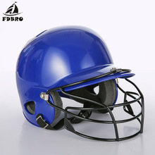 FDBRO Baseball Helmets Hit Binaural Baseball Helmet Wear Mask Softball Fitness Body Fitness Equipment Shield Head Protector Face