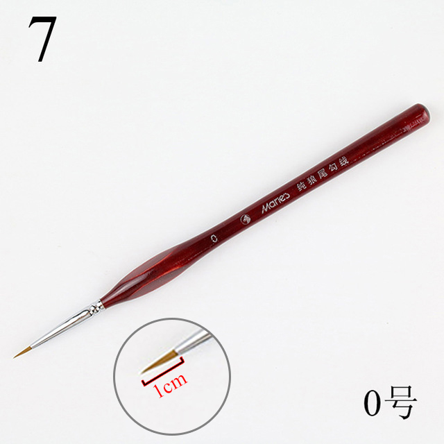 Artiste papeterie Fine peint à la main crochet ligne stylo pointe ronde aquarelle dessin peinture pinceau stylo Art fournitures: 7