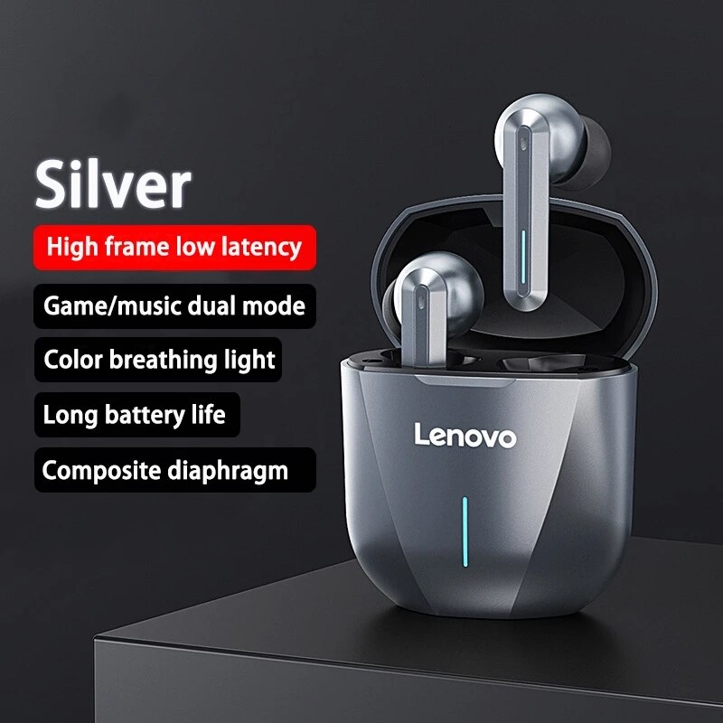 Lenovo XG01 Gaming Earbuds 50ms Low Latency TWS Bluetooth Earphone with Mic HiFi wireless headphones ipx5 waterproof Earbuds