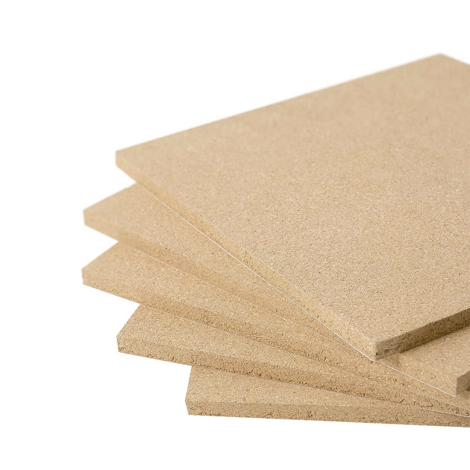 4pcs 1.2cm (0.47inch) Cork Board Square Cork Tiles Message Board Photos Display For Bedroom Kitchen Office Not Hurt The Wall