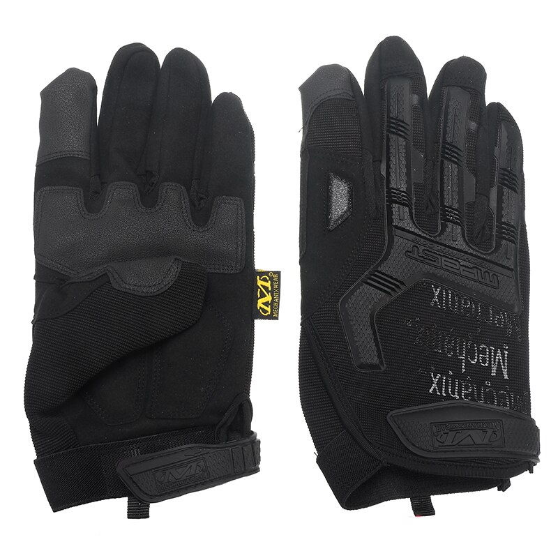 Guantes de pesca antideslizantes con dedos completos para exterior, para hombre, invierno cálido, resistente al viento, para motocicleta, ciclismo, Camping, esquí, deporte L XL: L