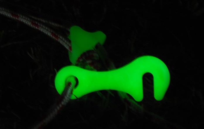 10 stk/parti natlysende campingtelt låse snor reb fastgørelsesanordning fyr line strammere