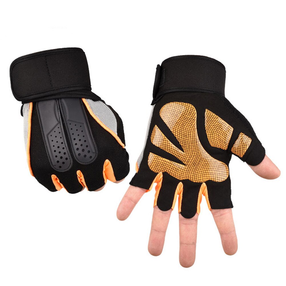 Gym Fitness Gloves Power Weight Lifting Women Men Workout Bodybuilding Finger Hand Protector Weight Lifting Anti-Slip Gloves