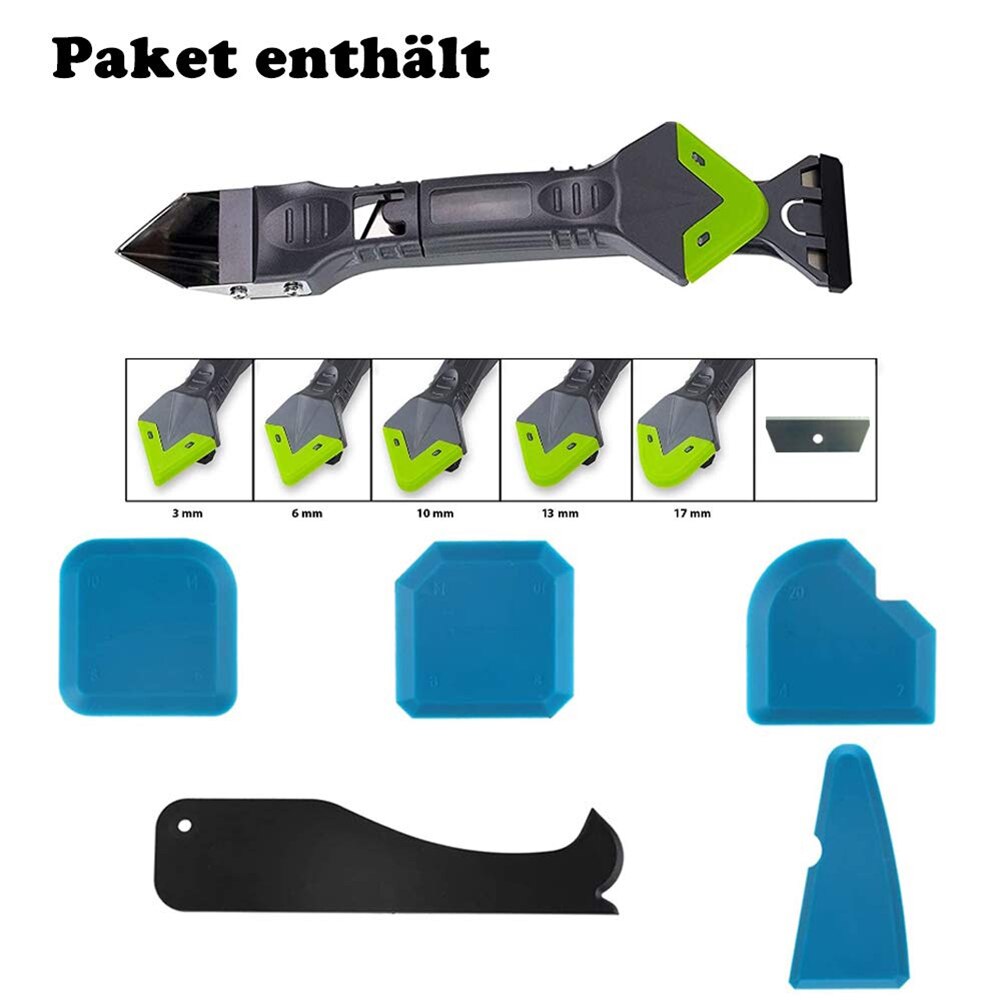 11Pcs Caulking Tool Kit Kit Afwerking Handgemaakte Grout Schraper Kalefateren Remover Huishoudelijke Afdichting En Caulking Accessoire