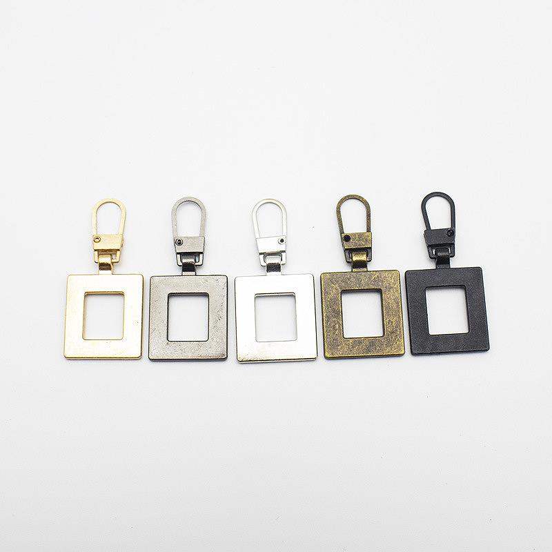 5pcs Detachable Metal Zipper Puller Universal Instant Repair Kit Zipper Sliders Head Repair Kit For Clothing Jacket Sewing Tools