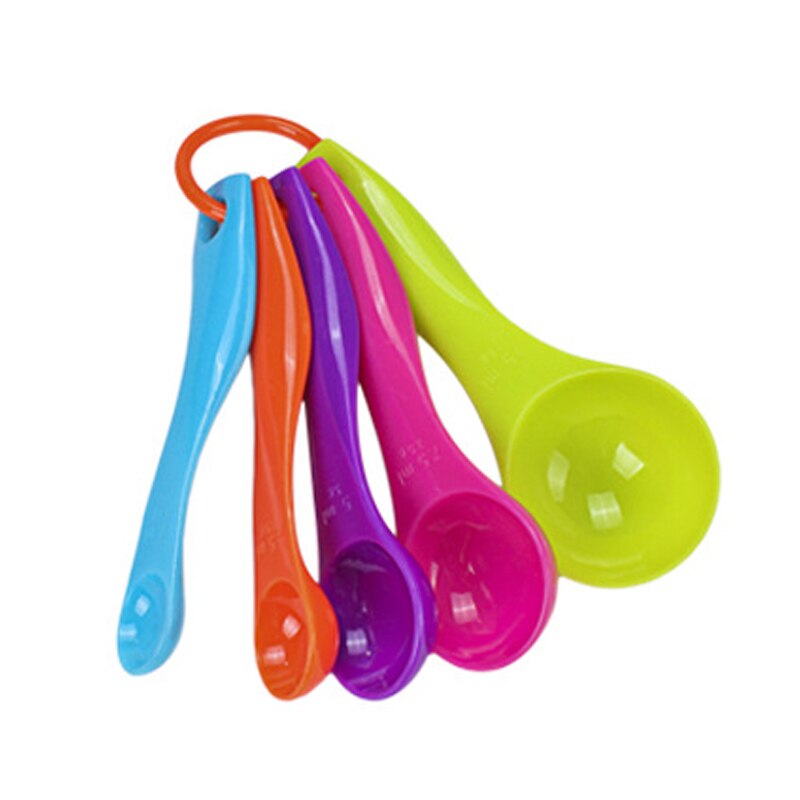 5pc Colorful Kitchen Measuring Spoons Set Spoon Cup Baking Utensil Set Kit