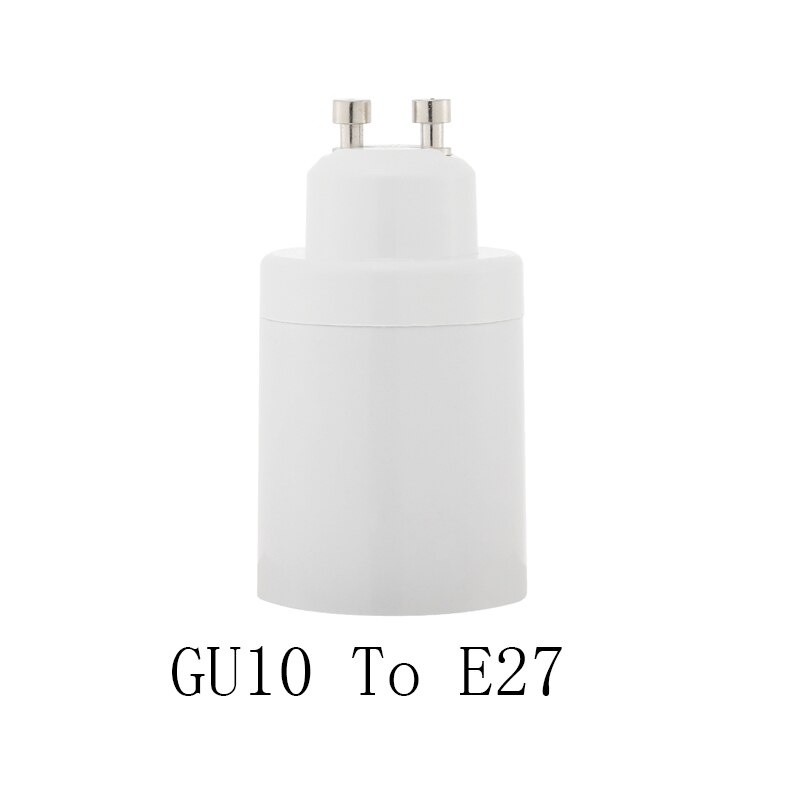 E14 GU10 MR16 Lamp Bases Light Bulb Adapter Lamp Holder Adapter Converters Bulb Socket Extender Socket Base Halogen: GU10 To E27