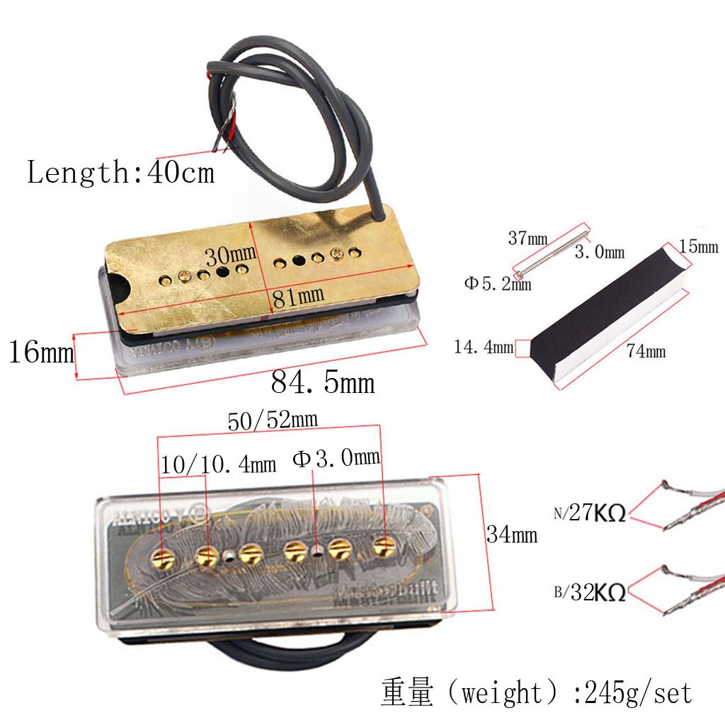 guitar parts Master built P90 Alnico v soap Bar pickups