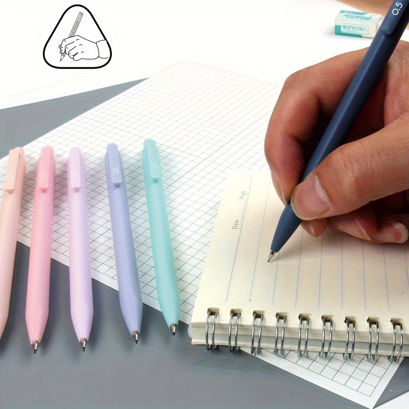 Lápiz mecánico Morandi de alto valor, bolígrafo automático móvil de 0,5mm/0,7mm, lápiz Kawaii, suministros escolares para estudiantes, papelería, 10 Uds.