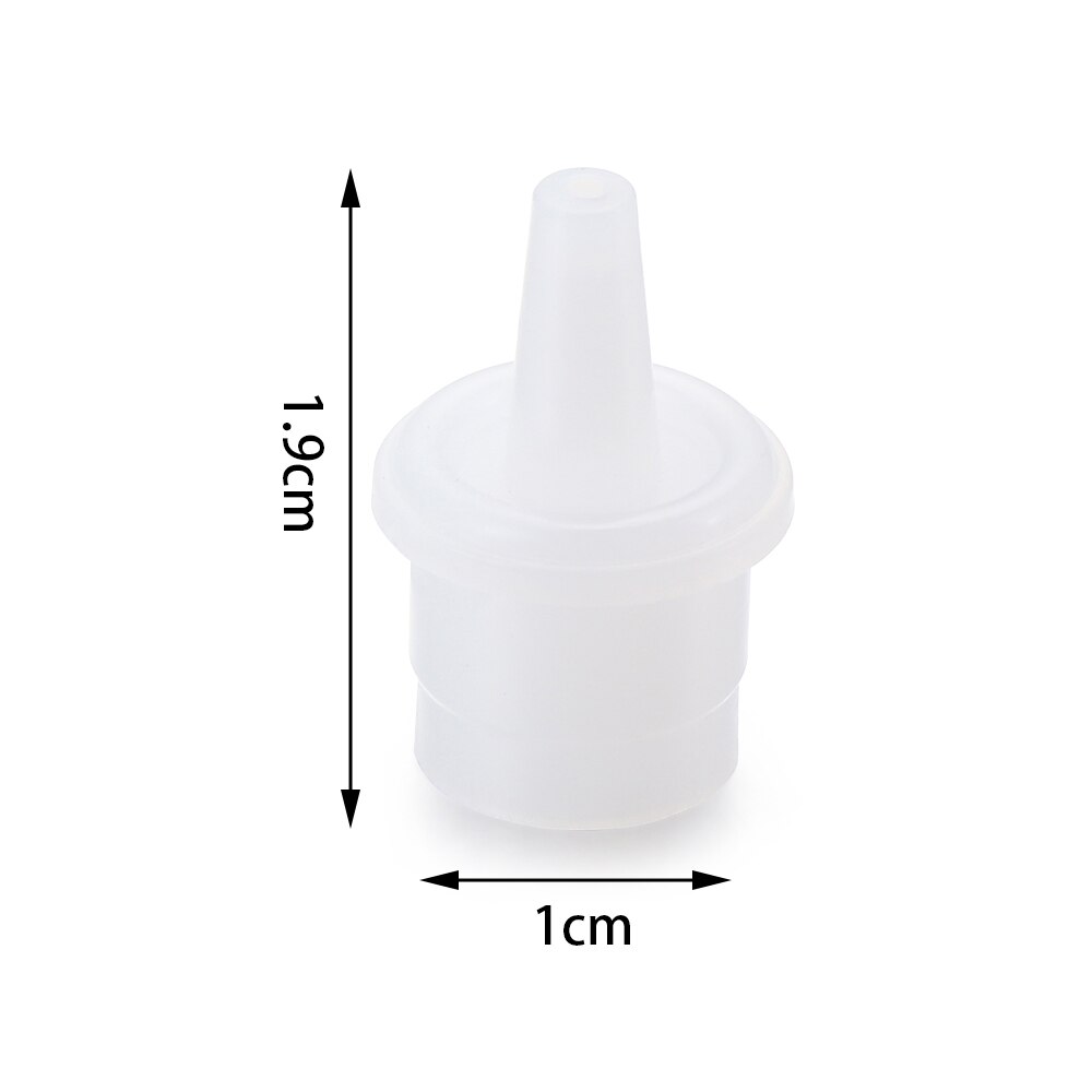 10Pcs Wimper Lijm Fles Plug Cup Lijm Nozzle Adhesive Holder Voorkomen Dumping Individuele Wimpers Valse Wimper Extension Tool