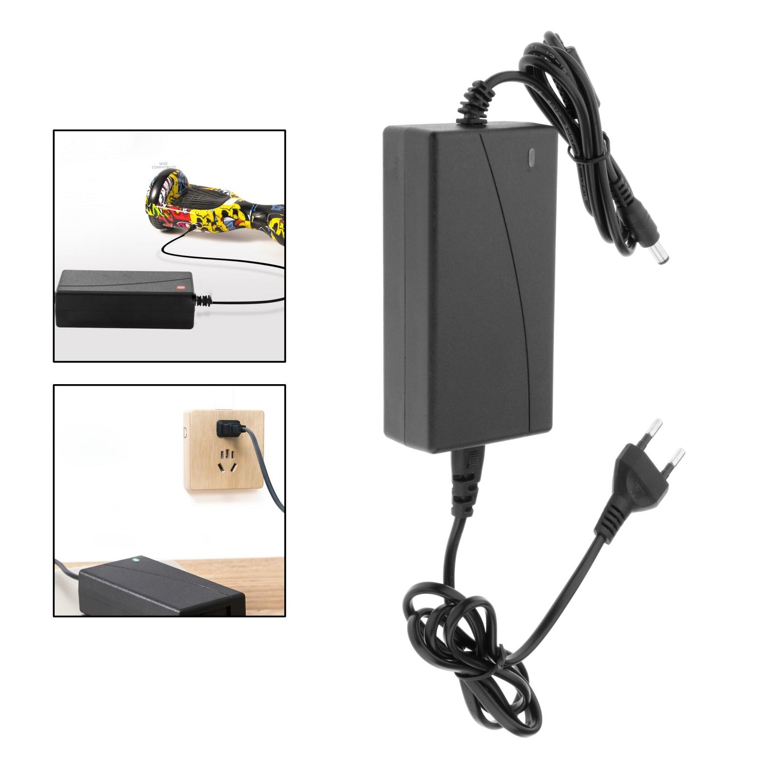 Power Supply DC 5.5mm 42V Battery Fast Charger Compatible with Electric Mobility Scooter Lithium Battery Charger