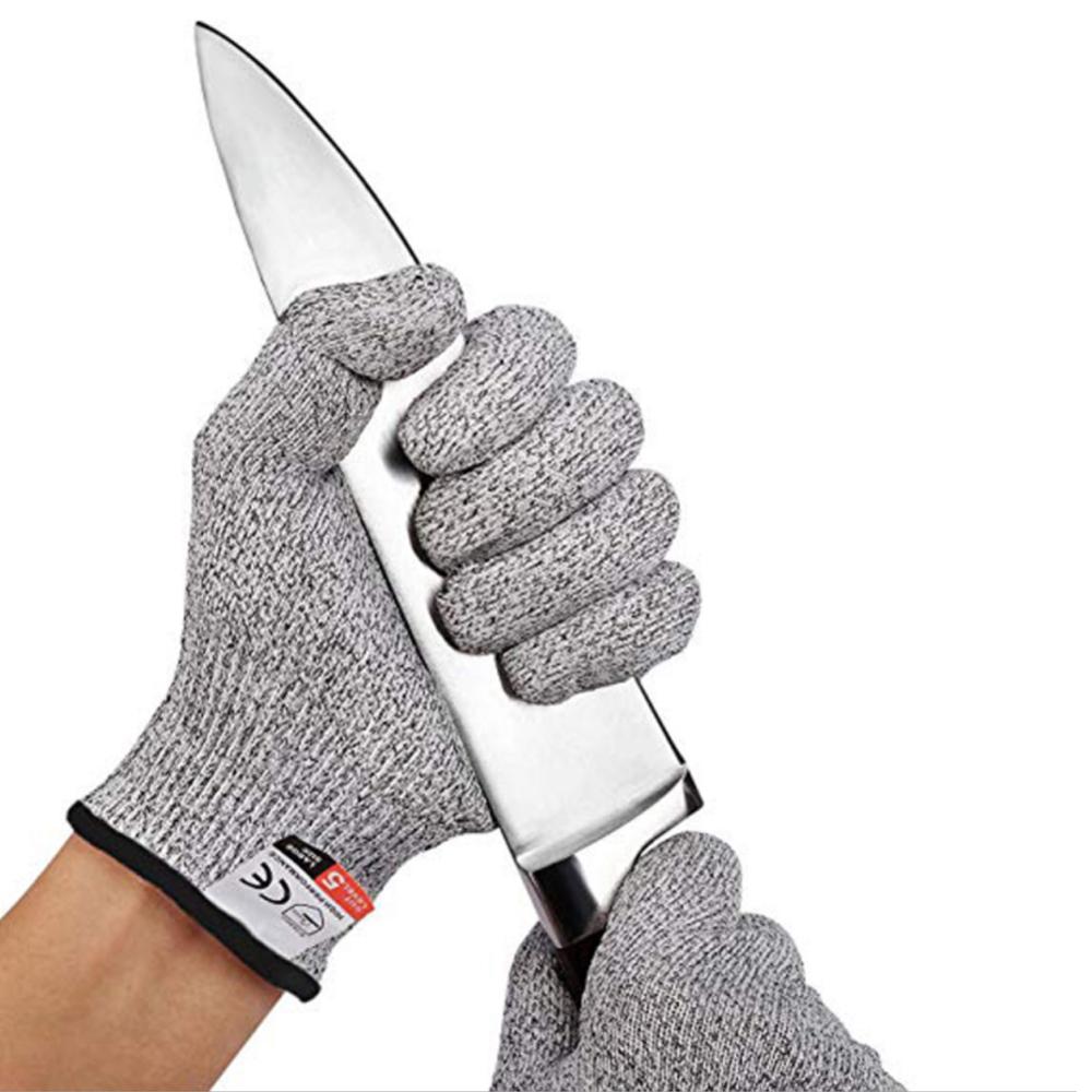 High-strength Grade Level 5 Protection Safety Anti Cut Gloves Kitchen Cut Resistant Gloves for Fish Meat Cutting Safety Gloves