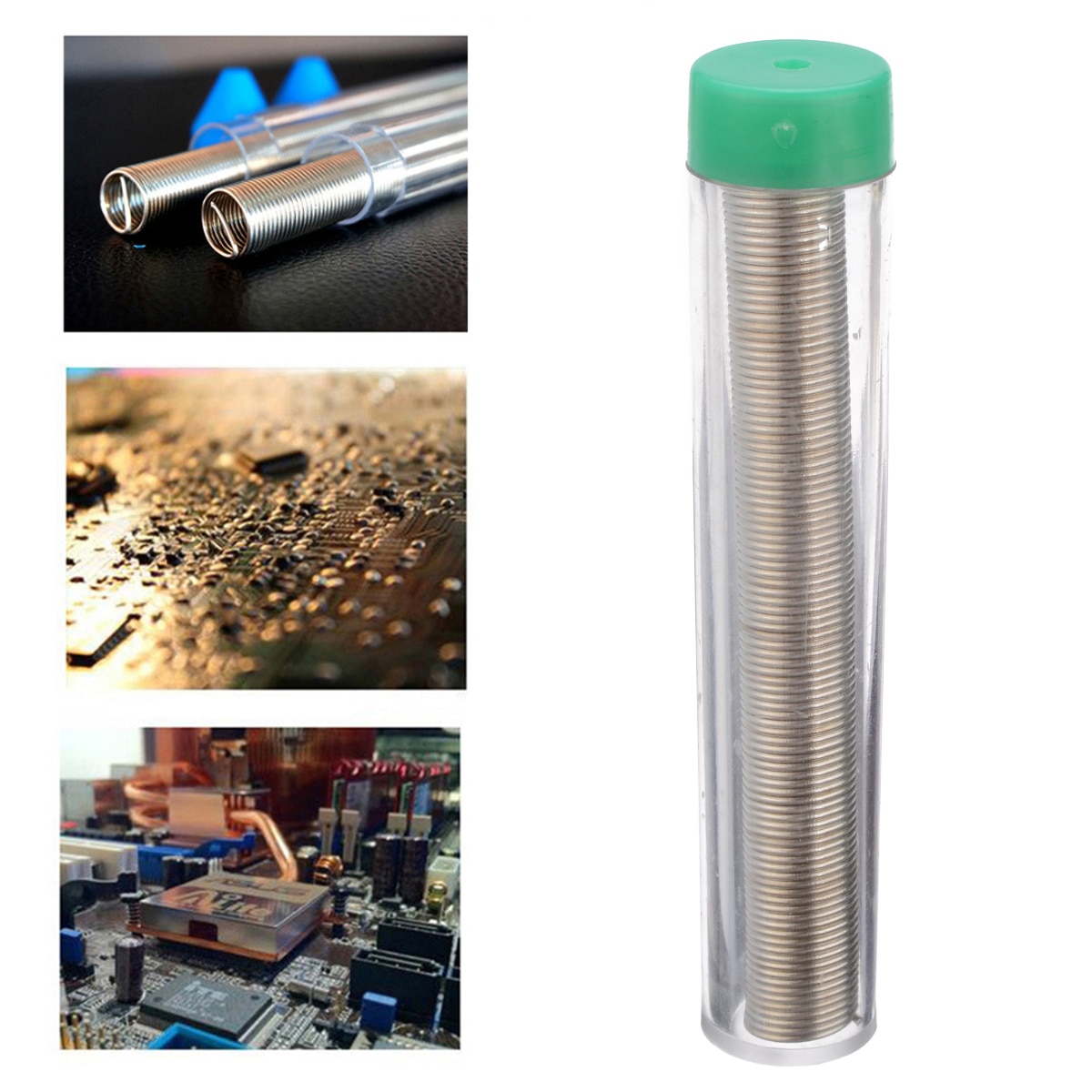 Solder Wire Tube 0.8mm Soldering Iron Flux Tube 63A-Sn 0.7Cu Solder Wire Soldering Iron Flux Tube Lead Free