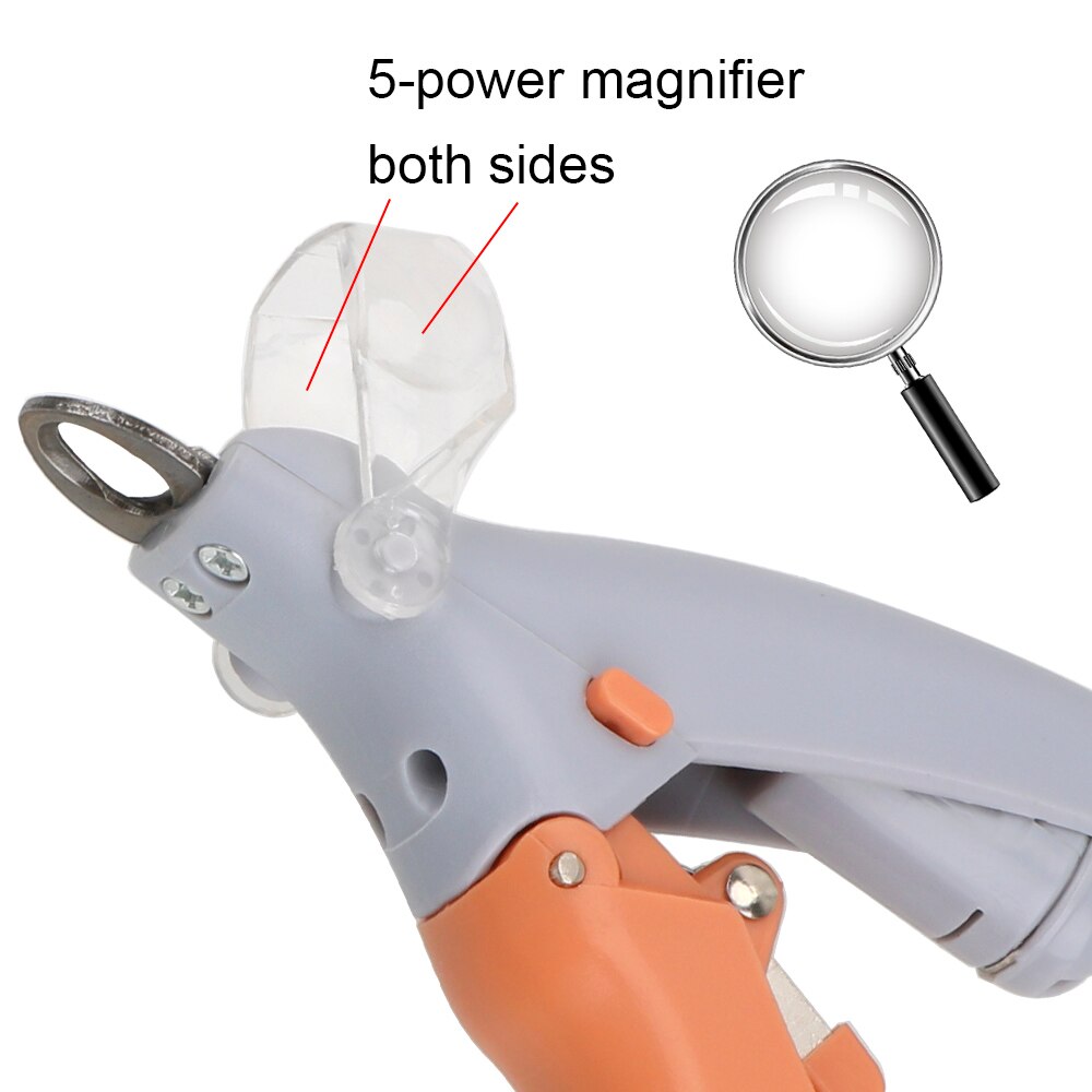 Koiran kynsisakset lemmikkieläinten kynsileikkurit leikkuri hoito sähköinen kynsi sakset kissa koira tuotteet led -valolla kynsi sakset