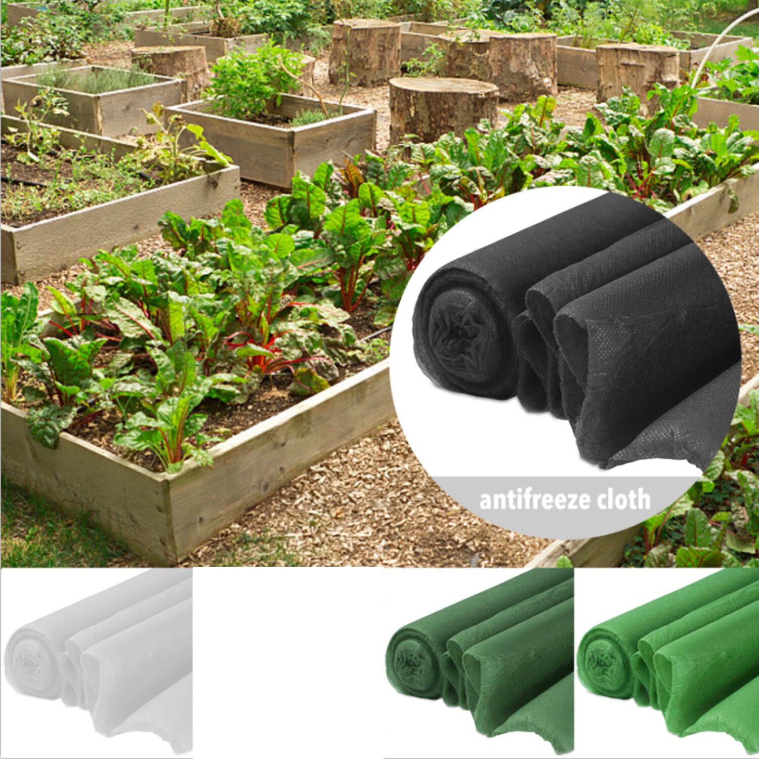1.6x5m Garden Fabric Plant Care Cover Outdoor Frost Protection Blanket Floating Row Crop Cover For Winter Cloth Vegetables