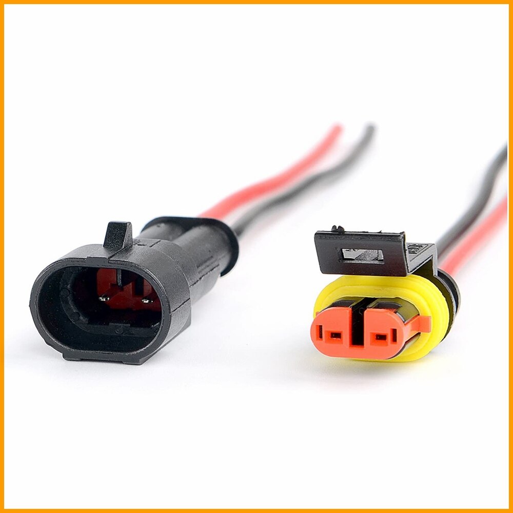 Becar 5/10/15/20 Packs 2-Pin Way 16awg Waterdichte Draad 1.5Mm Serie Terminal Connector Stofdicht waterdicht Voor Marine Auto Vrachtwagen