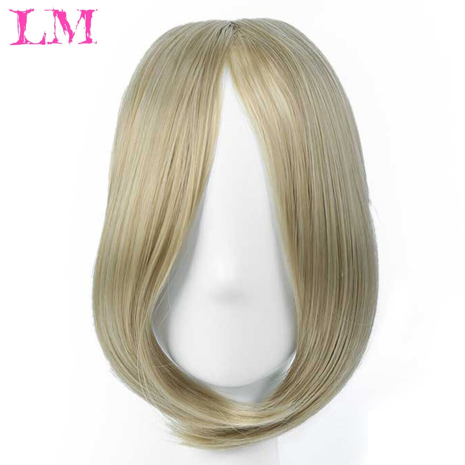 Long Clip In on Front Hair Side/Middle Part Fringe Hair Synthetic Wig Natural Black Brown Black High Temperature Fiber