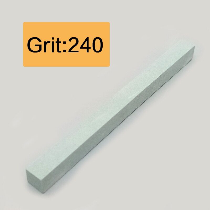 white corundum square strip sharpening stone sharpener fixed angle sharpener for whetstone knife sharpner kitchen tools: 240 grit