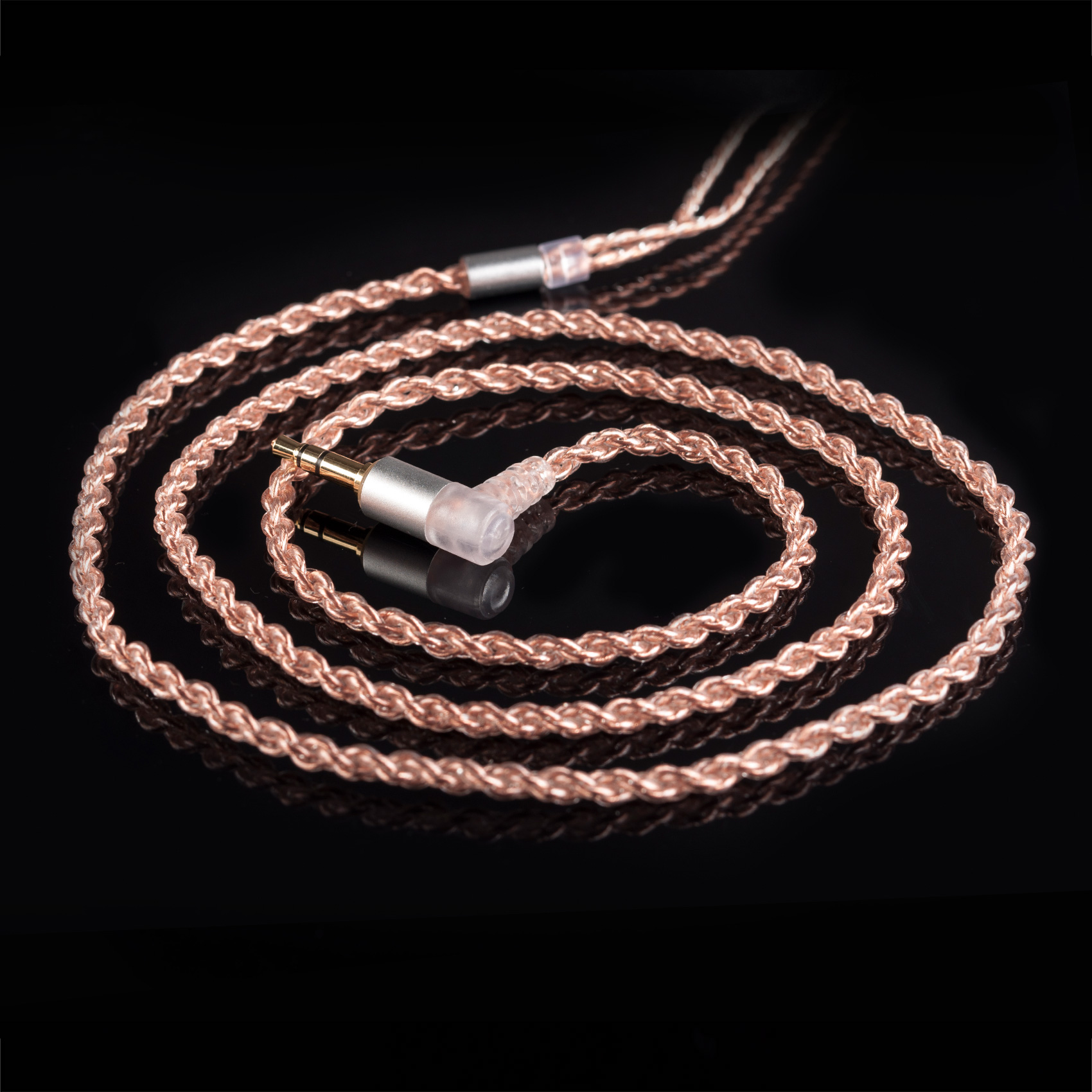 KBEAR 4 Core cuivre mise à niveau câble d'écouteurs 2PIN/QDC/MMCX/TFZ écouteurs connecteur pour KBEAR KB06 KZ ZSN PRO casque HIFI casque