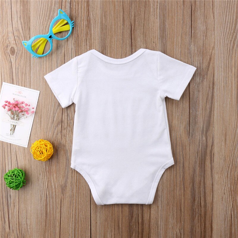 AA Summer Newborn Infant Baby Boys Girls Casual O-Neck Bodysuit Jumpsuit 0-18 Months