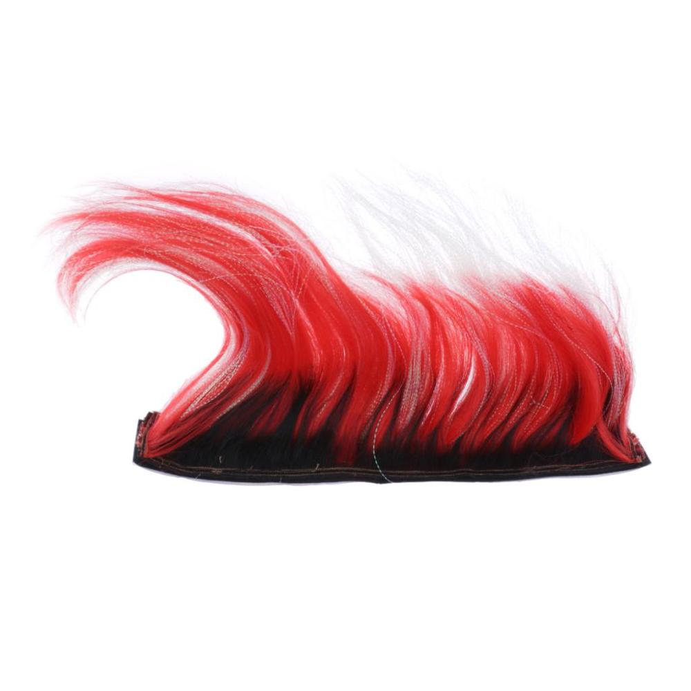DIY Motorcycle Helmet Mohawk Hair Wig Cool Adhesive Helmet Hair For Cosplay Decoration Motorbike Helmet Accessaries 8 styles