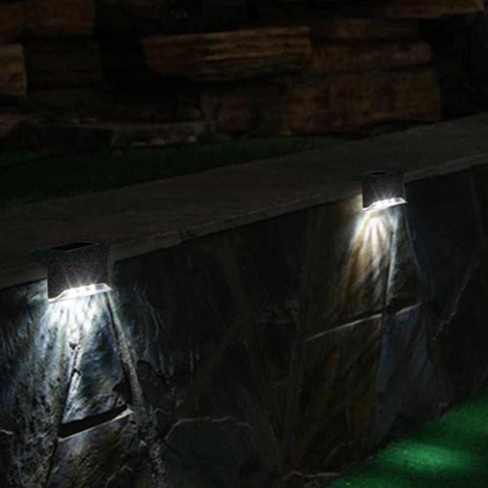 Waterdichte Solar Stap Led Trap Verlichting Reling Lichten Outdoor Security Verlichting Voor Tuin Hek Patio Paden Loopbrug (