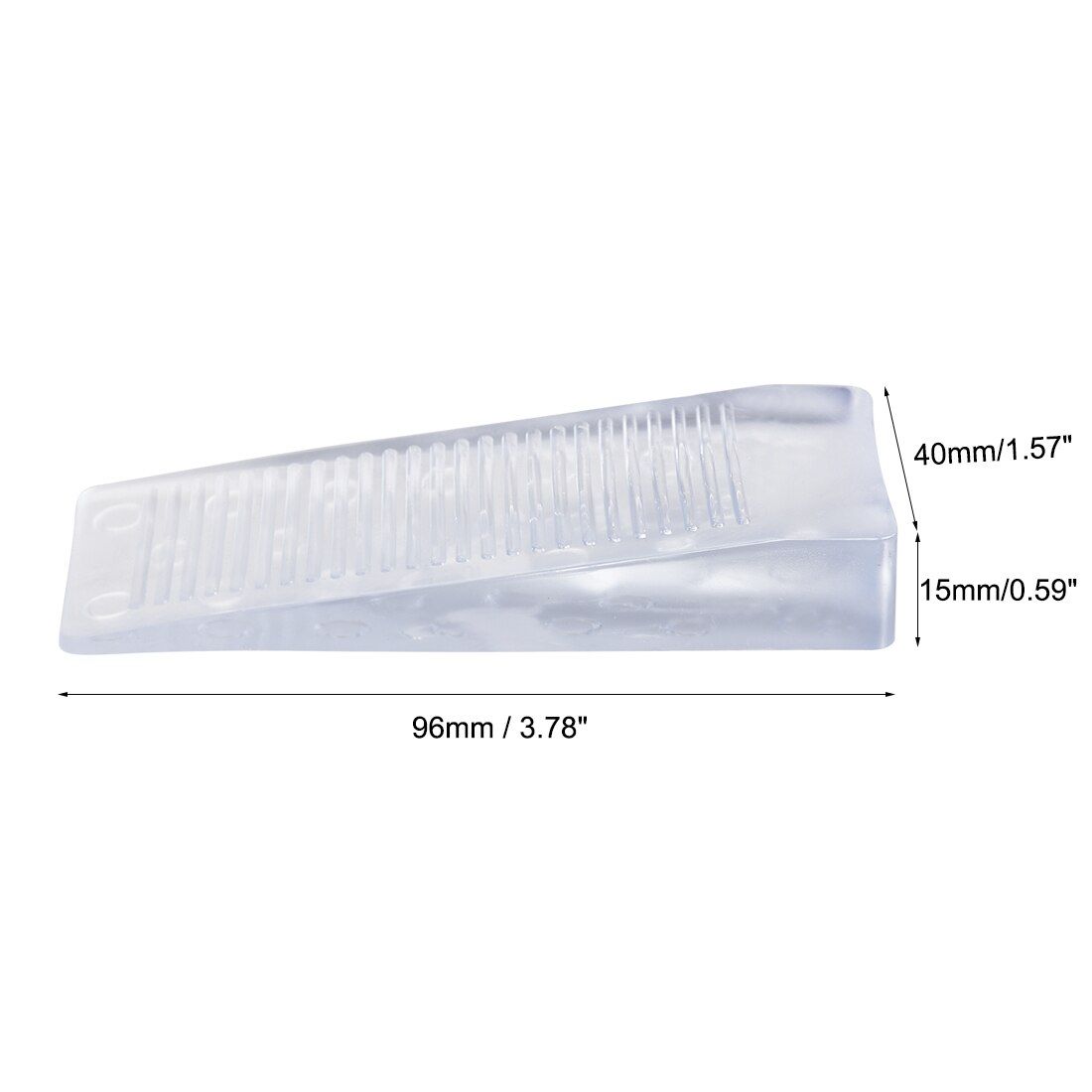 uxcell Door Stopper, Door Closer, Security Door Wedge, Flexible Rubber Door Holder for Home Office, Clear Blue