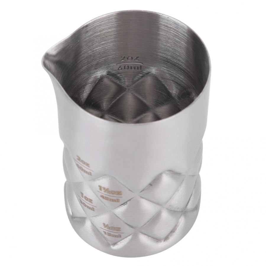 Friendly 50ml Stainless Steel Bar Coffe Milk Beer Cocktail Measuring Scale Cup Wine Tool barware wine Cocktail Beer Tools Kits