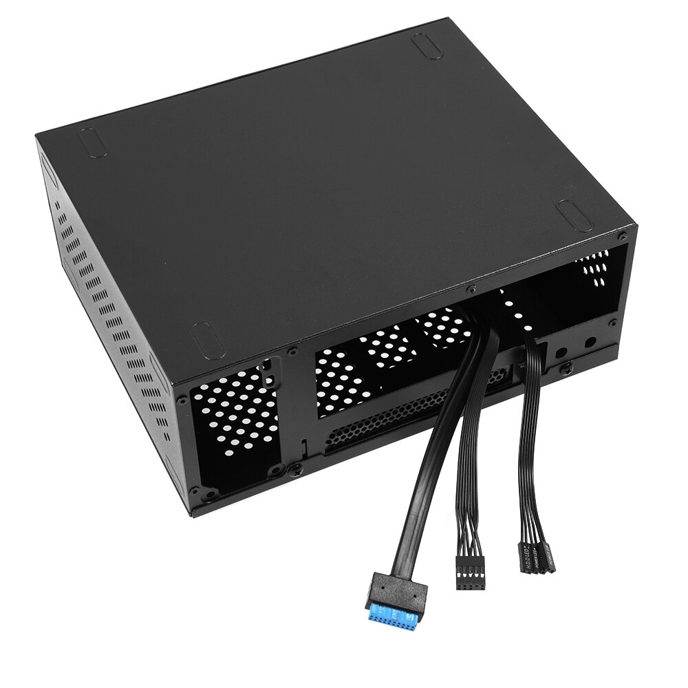 Funda de ordenador A09 HTPC para ordenador de escritorio, carcasa pequeña para placa base ITX, 1U/Flex, para juegos, para casa y oficina, USB3.0