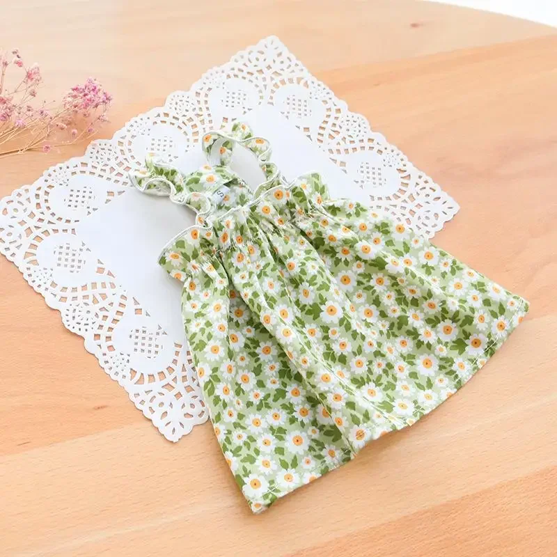 Huisdierkleding Lente/zomer Kleine kat/hond Kleine madeliefje Schouderriem Prinsessenjurk Huisdierkleding Kitten/hond Zachte jurk: S / Rood